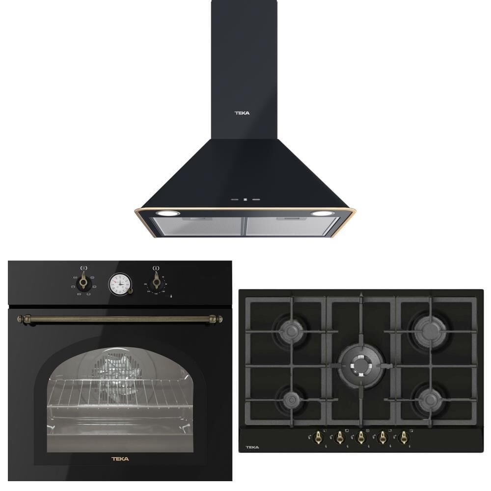 Teka Antrasit Ankastre Set ( DOS 60.2 AT Davlumbaz-GSC 75330 RBC AT Ocak-HAK 627 R AT Fırın)