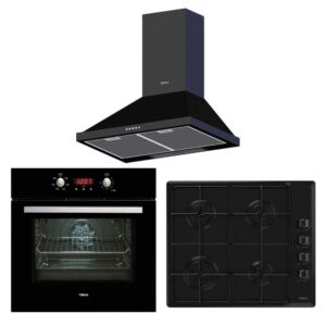 Teka Chef 4 Siyah Ankastre Set ( HEB 723 BK - HLX 640 BK - DBT 60 BK)