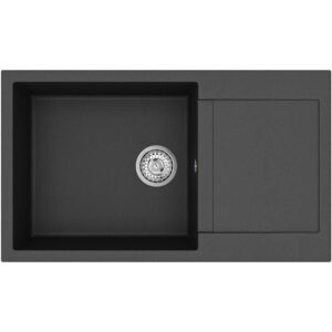 Teka CLİVO 60 B TQ 1B 1D 1 Gözlü Onyx Black Granit Evye