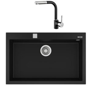 Teka Forsquare 72.40 Siyah Evye + ARK 938 Black Batarya Set