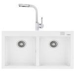 Teka Forsquare 790 Beyaz Evye + ARK 938 Beyaz Batarya Set