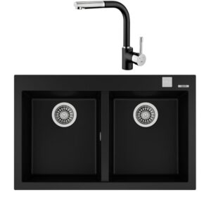 Teka Forsquare 790 Siyah Evye + ARK 938 Black Batarya Set