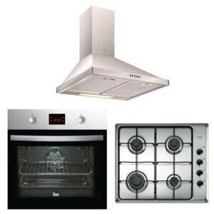 Teka İnox Ankastre Set (DF 60 Davlumbaz-HLX 60 İnox Ocak -HEB 625 Fırın)