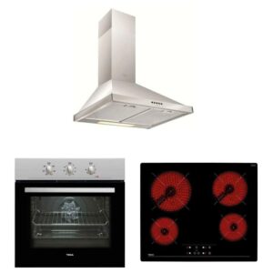 Teka İnox Elektrikli Ankastre Set ( DF 60 Davlumbaz - TZ 6415 Ocak- HE 715 SS Fırın)