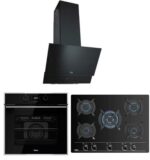 Teka Siyah Ankastre Set ( TVT 60 Davlumbaz - GBC 75030 Ocak- HLB 840 SS Fırın)