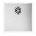 Teka Square 40.40 TG Tezgah Altı Beyaz Granit Evye