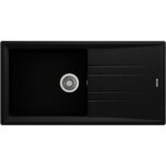 Teka Stone 60 L-TG Metalik Siyah Granit Evye