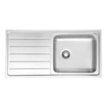 Ukinox HS 100 Dekorlu Sol Damlalıklı Evye