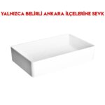 Vitra Nuo 60 cm Batarya Deliksiz Taşmasız Diktörgen Çanak Lavabo