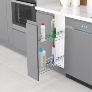 Starax S-2214 Teleskopik Raylı Deterjanlık Krom 25 Cm